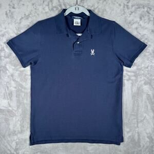 Psycho Bunny Navy Pima Cotton Polo Shirt Men’s XS / Size 3